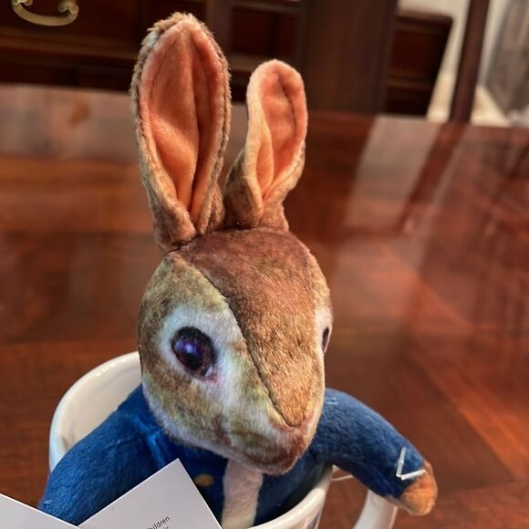 Peter Rabbit Ceramic Mug and Plush Stuffed Animal Toy NEW - Picture 2 of 9